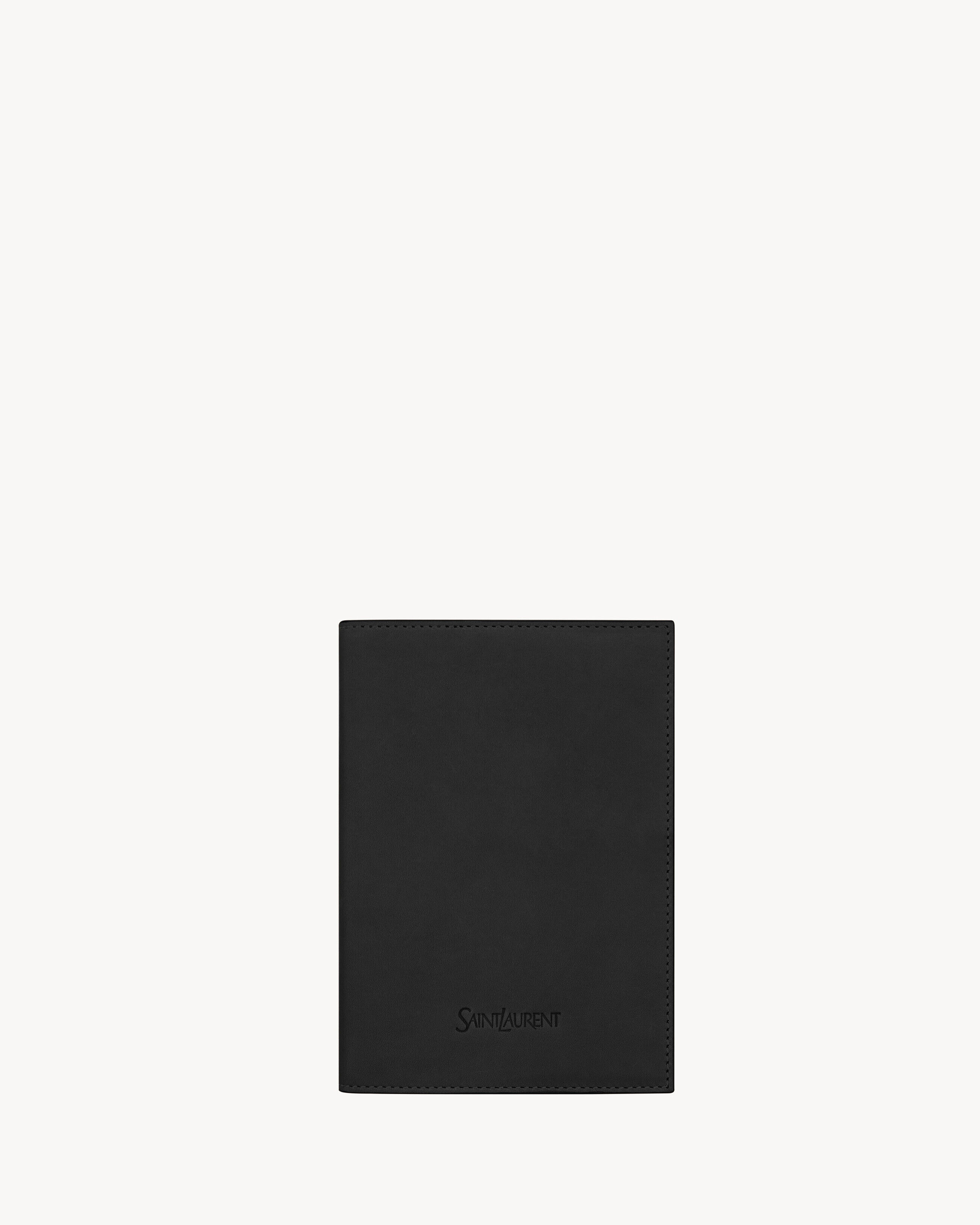 Rive Droite Agenda Cover In Leather - Black