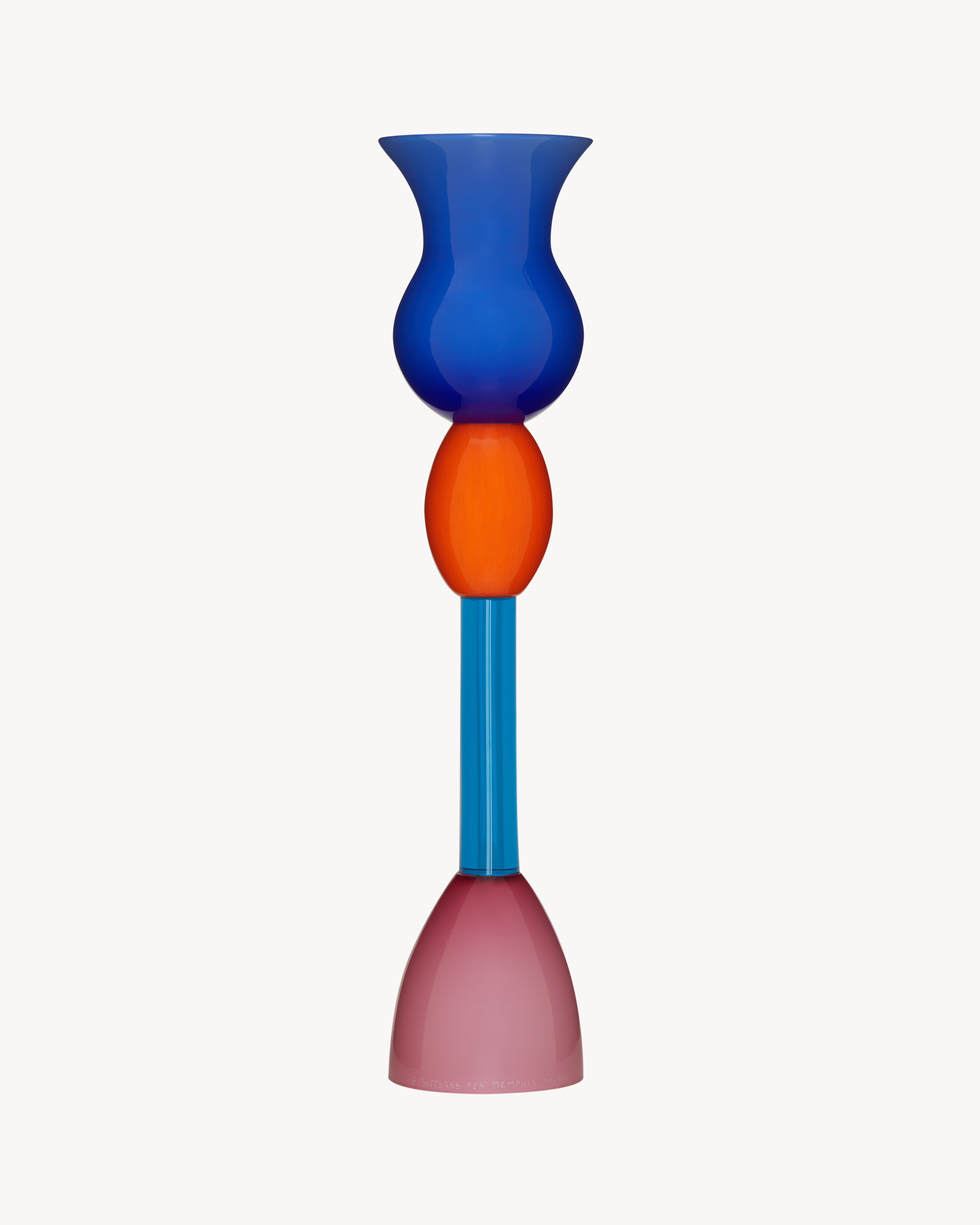 Rive Droite Erinna Vase In Blown Glass - Multicolor