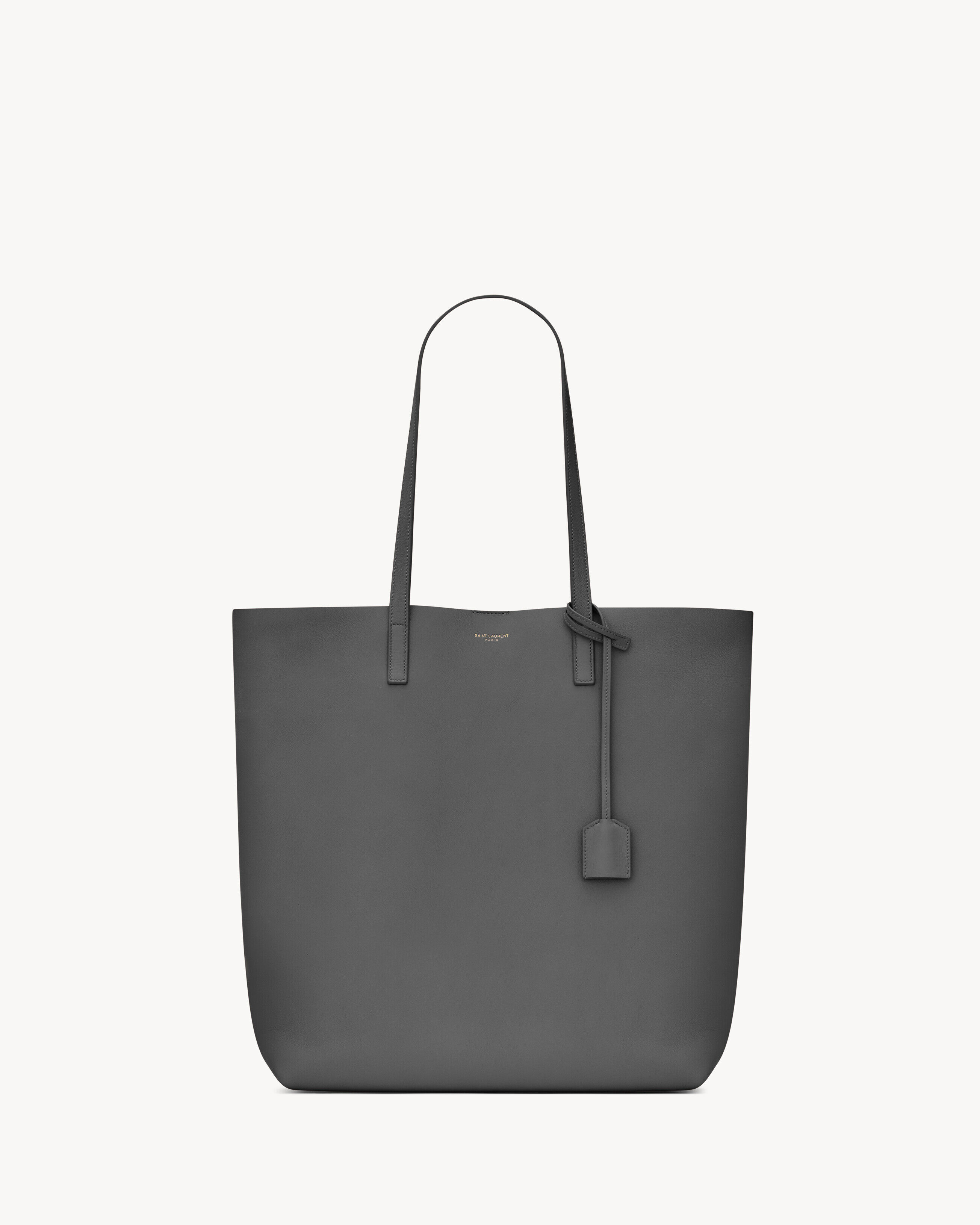 Saint Laurent Shopping In Leather - Grey - Women