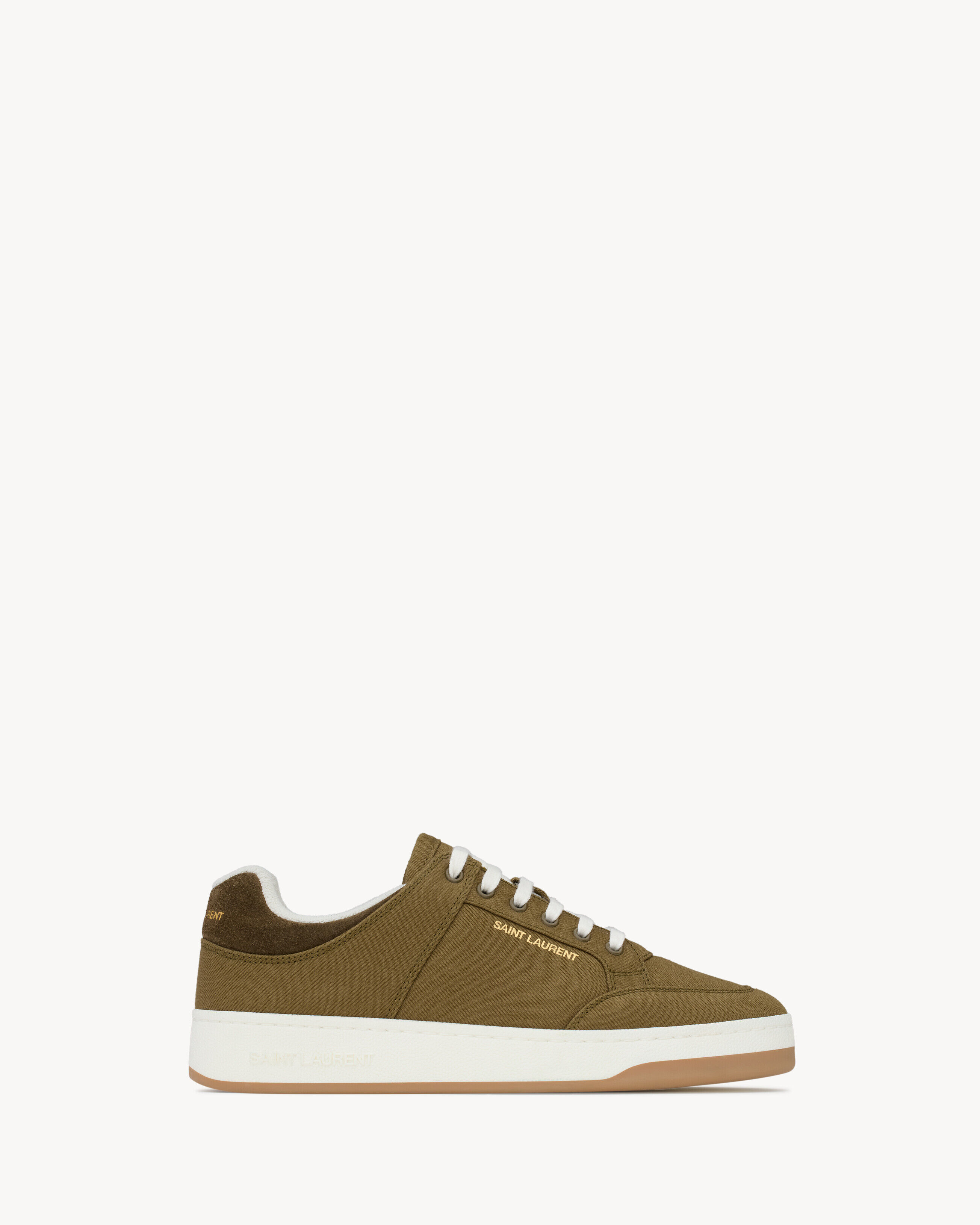 Saint Laurent Sl/61 Sneakers In Gabardine - Green - Women - 39