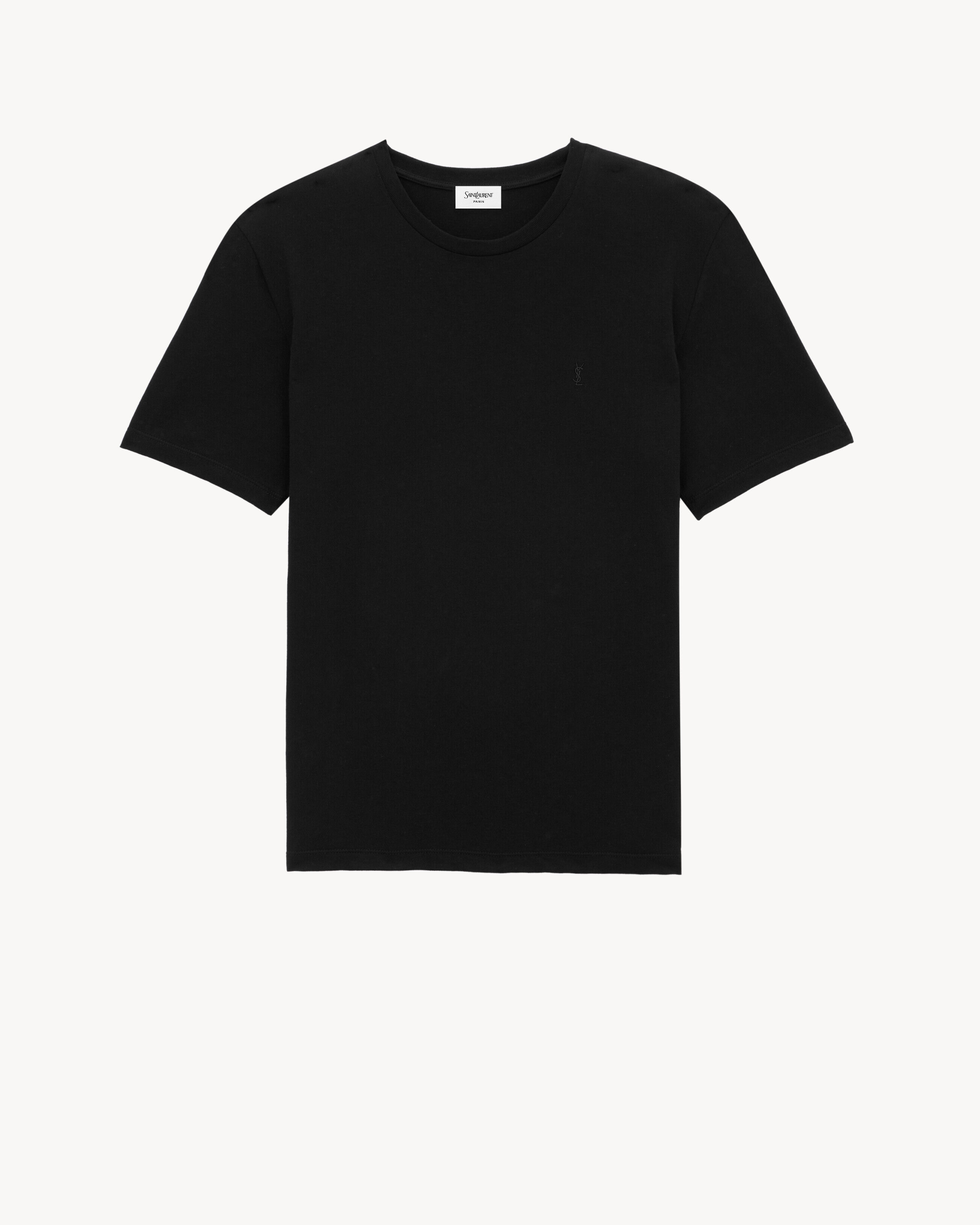 Saint Laurent Cassandre T-Shirt - Black - Men - XXL
