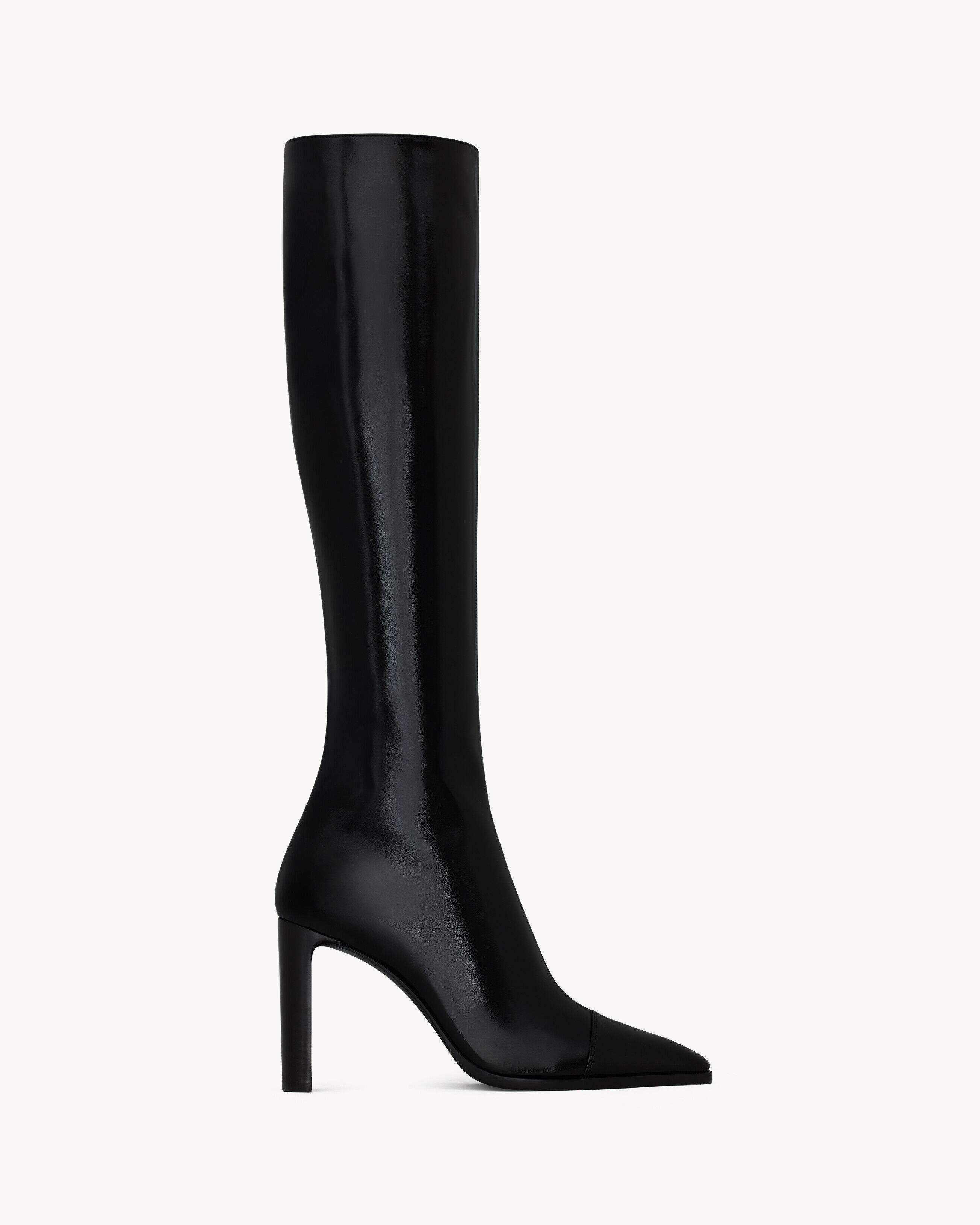 Saint Laurent Venetia Boots In Smooth Leather - Black - Women - 3.5