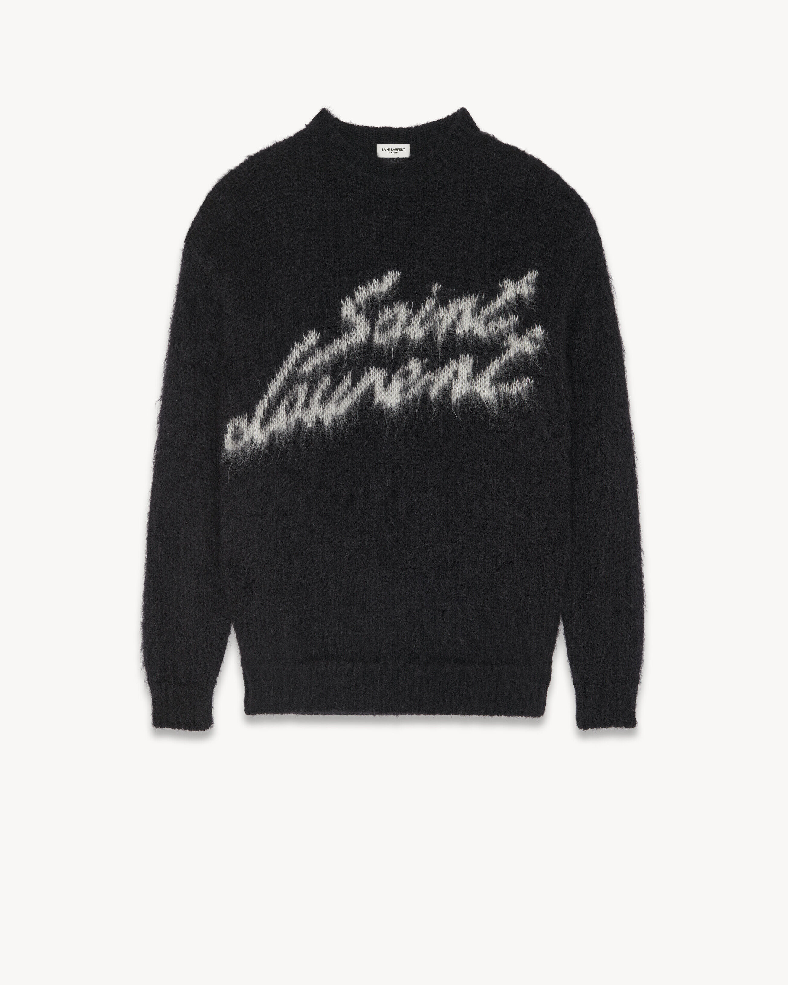 Saint Laurent Pullover 90s In Mohair - Nero - One Sizeomo - XS