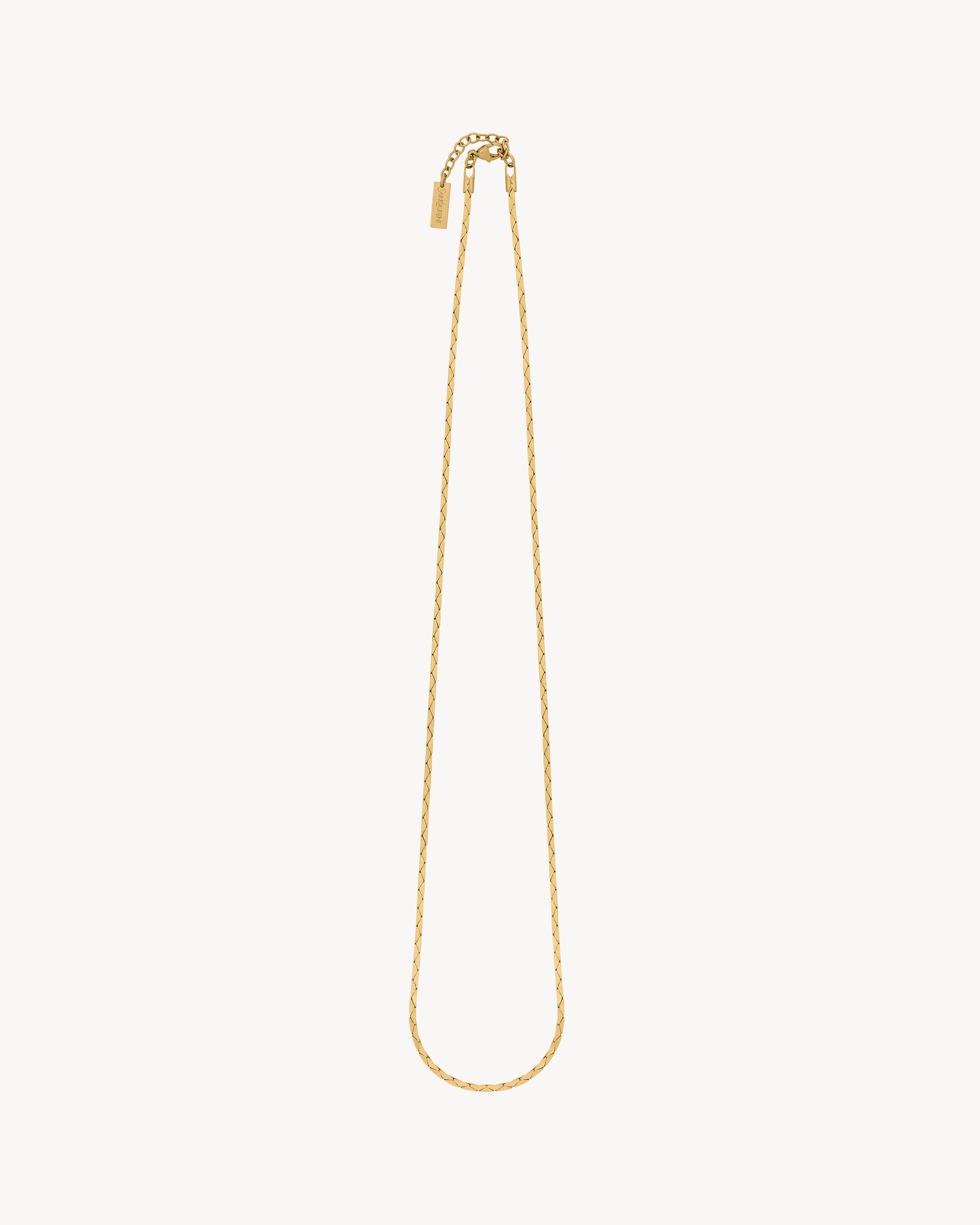 Saint Laurent Cobra-Chain Necklace In Metal - Yellow/gold - Women