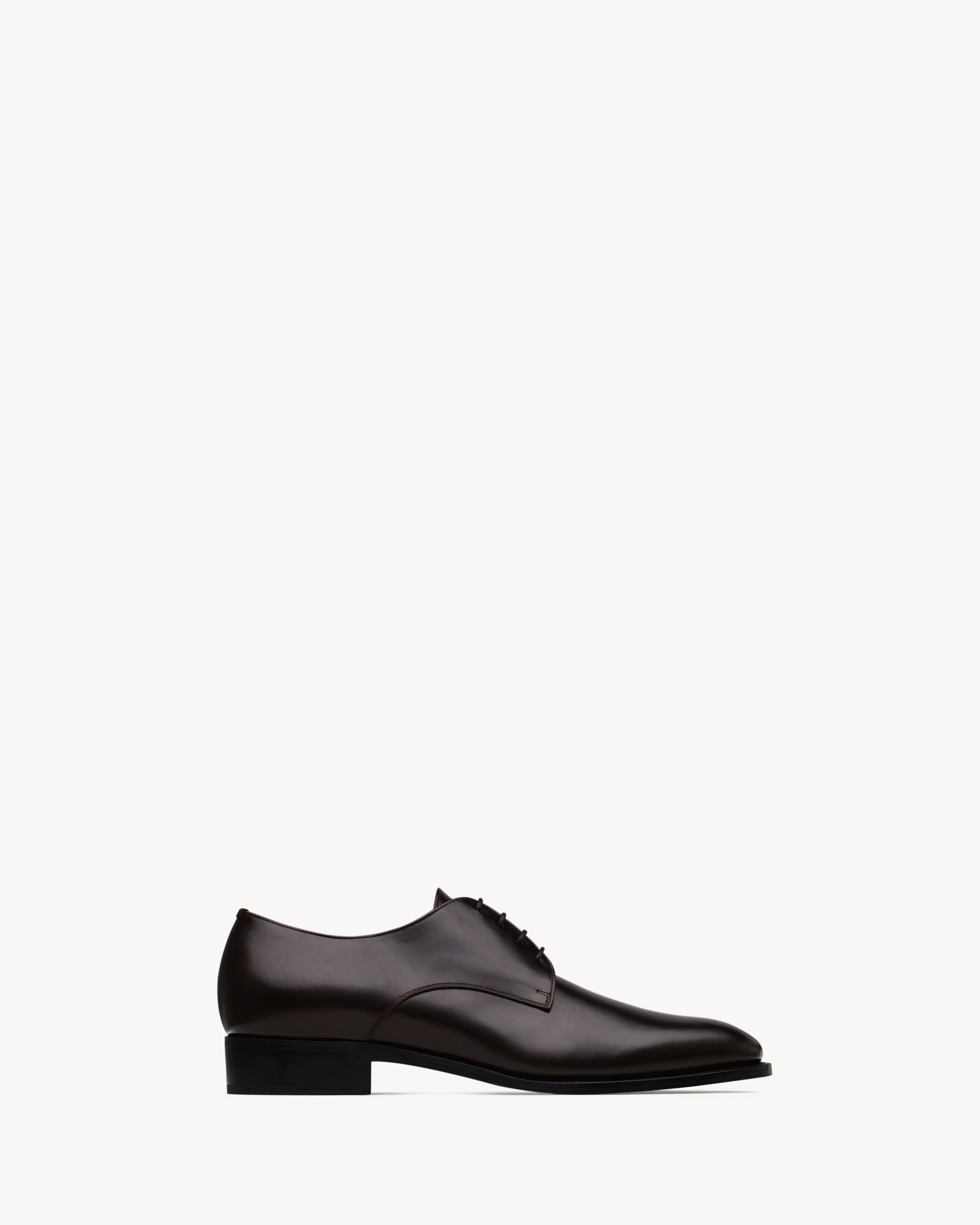 Saint Laurent Adrien Derbies In Smooth Leather - Amber - Men - 12