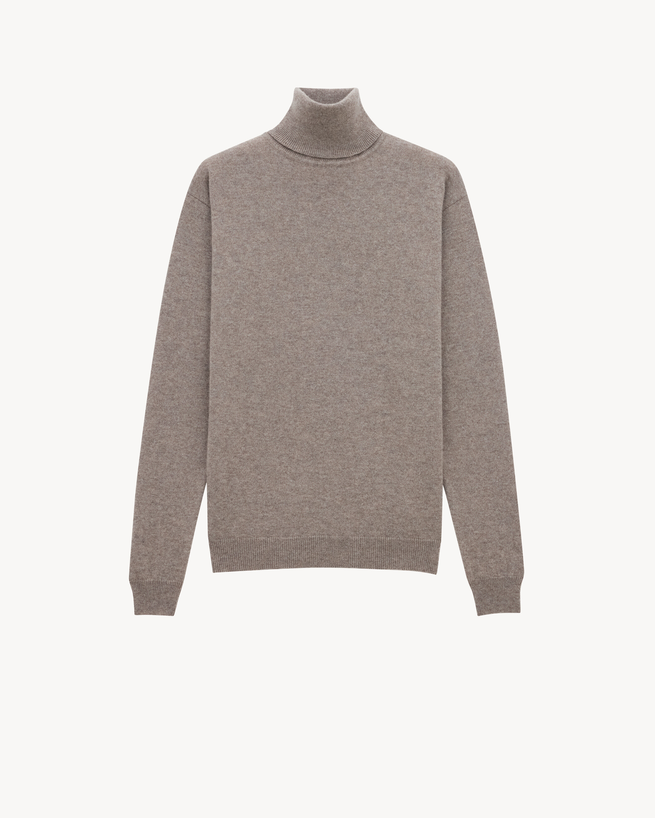 Saint Laurent Turtleneck Sweater In Cashmere - Amber - Women - XS