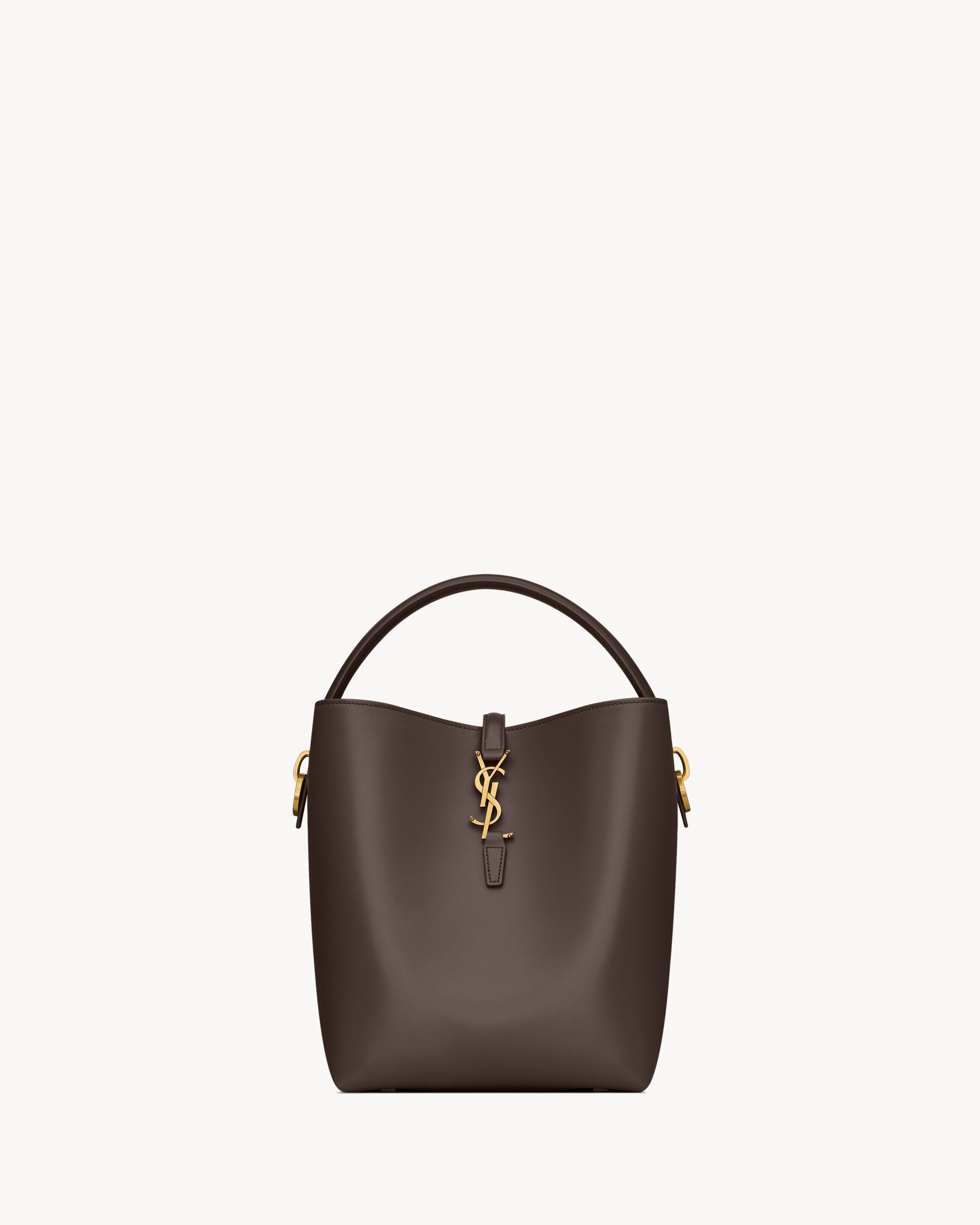 Saint Laurent Le 37 In Shiny Leather - Amber - Women