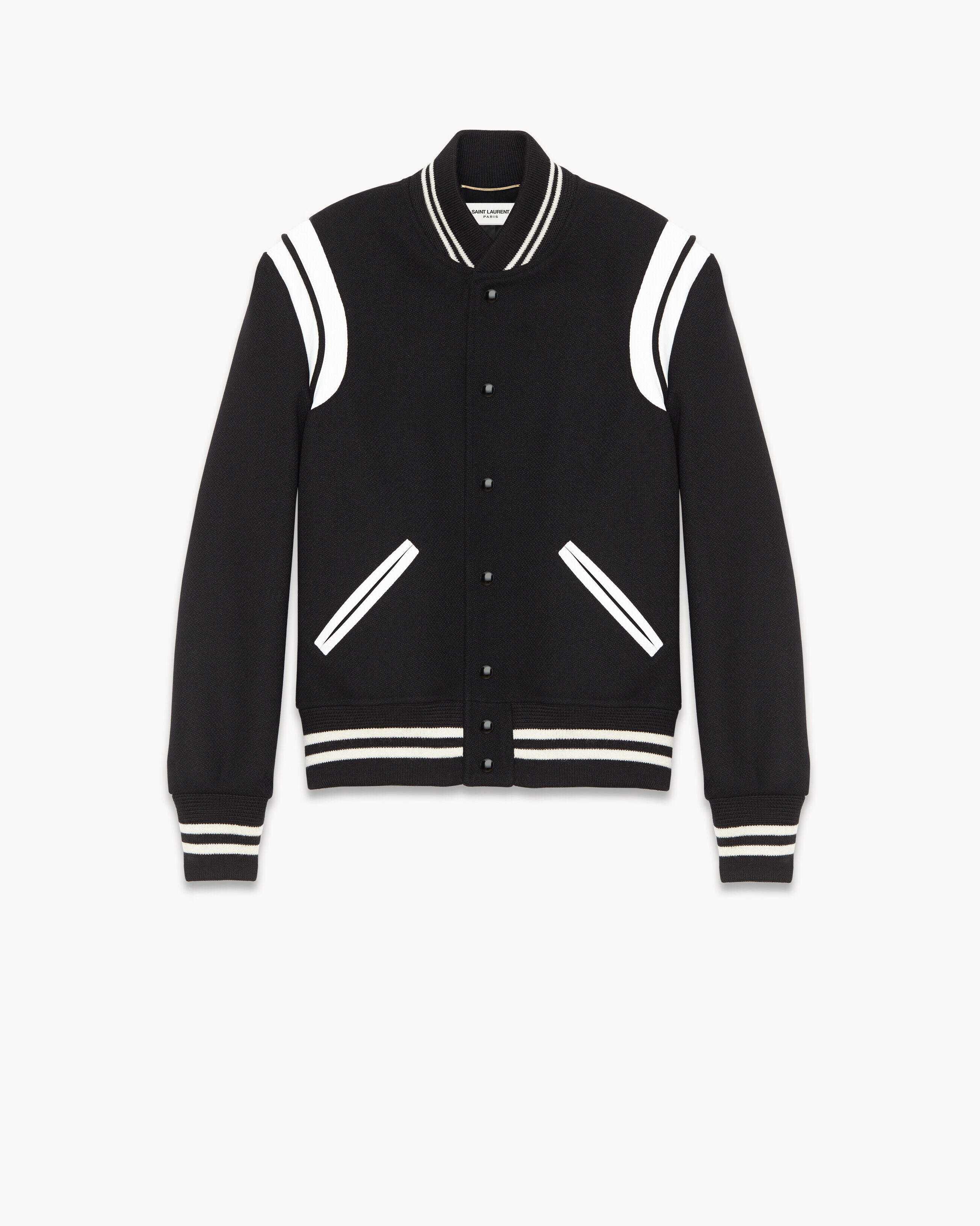 Saint Laurent Teddy Jacket In Wool - Black - Men - 46