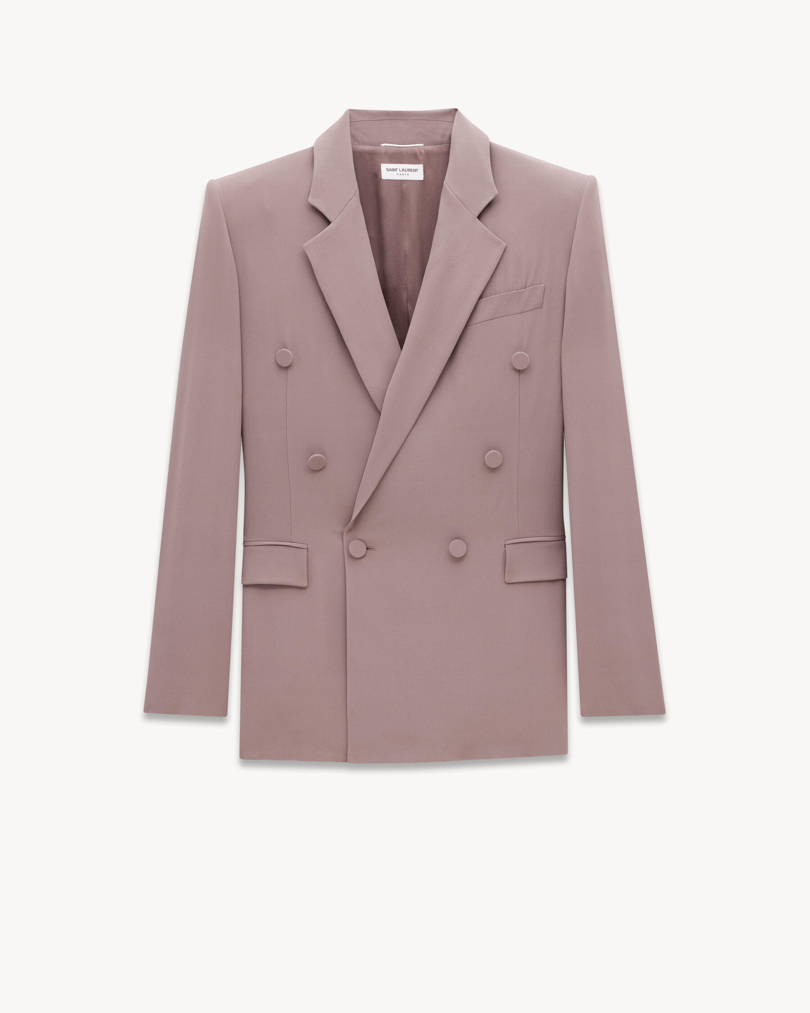 Saint Laurent Veste En Crêpe De Soie - Ambre - Homme - 50