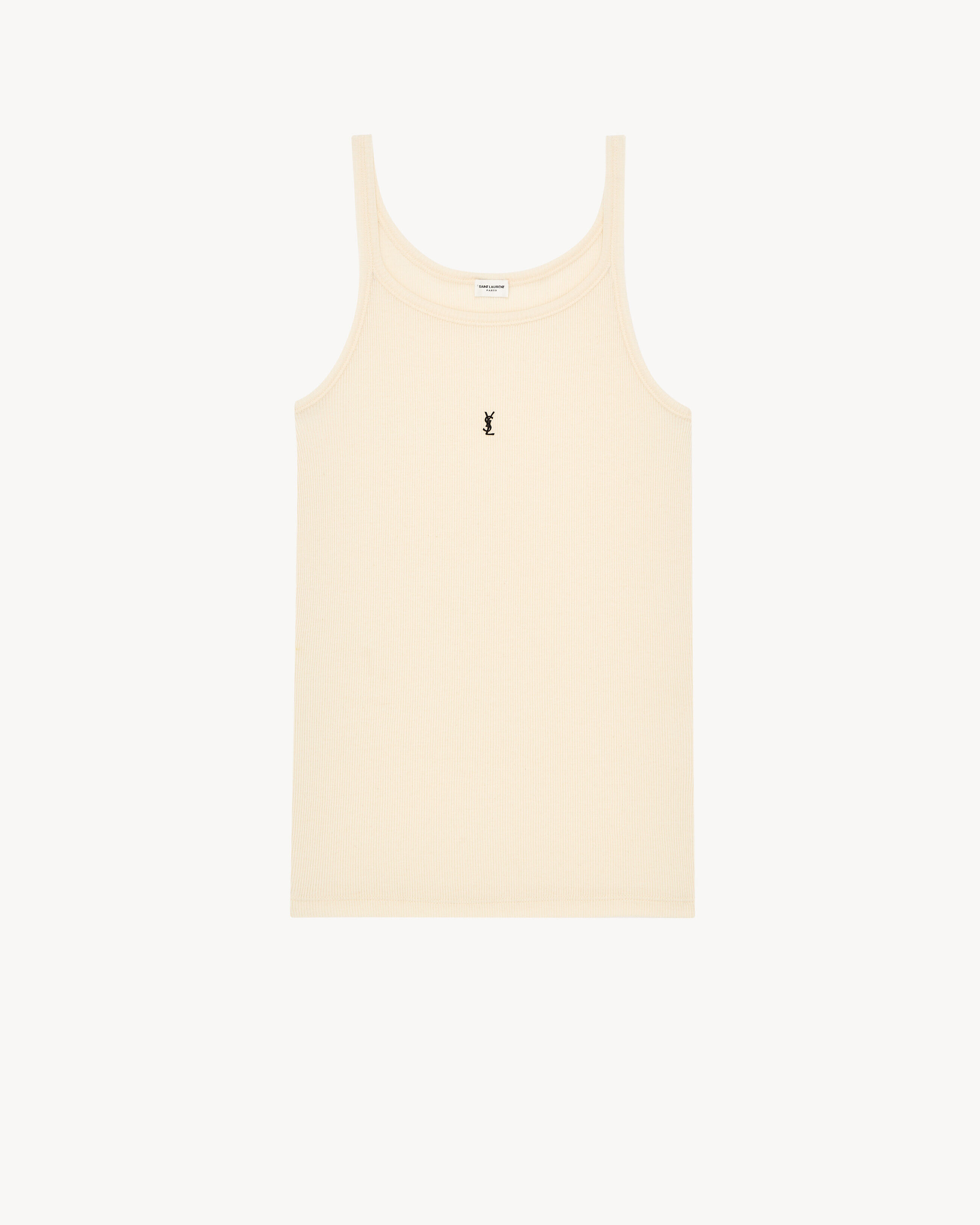 Saint Laurent Cassandre Tank Top - White - Men - S