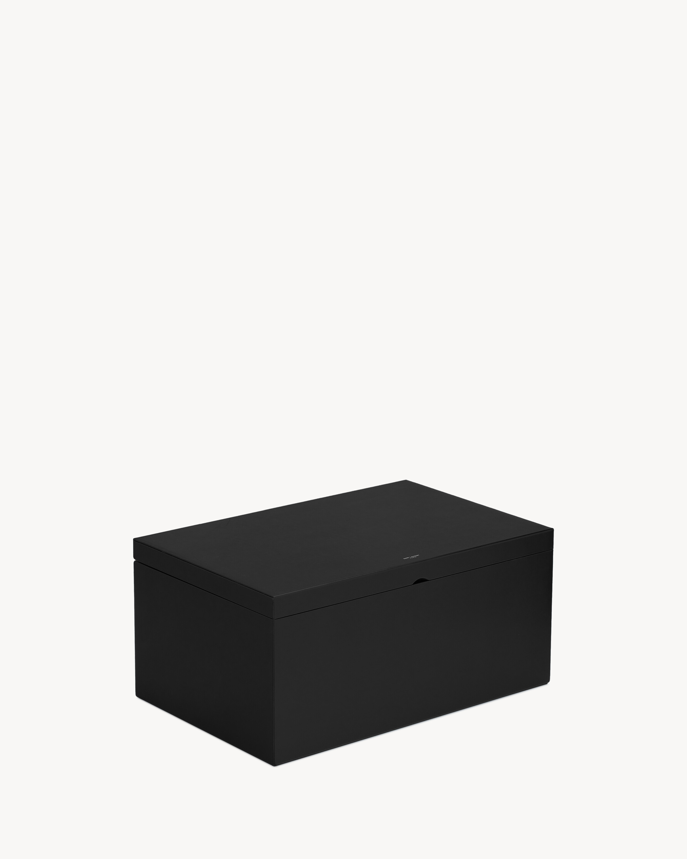 Rive Droite Large Box In Smooth Leather - Black