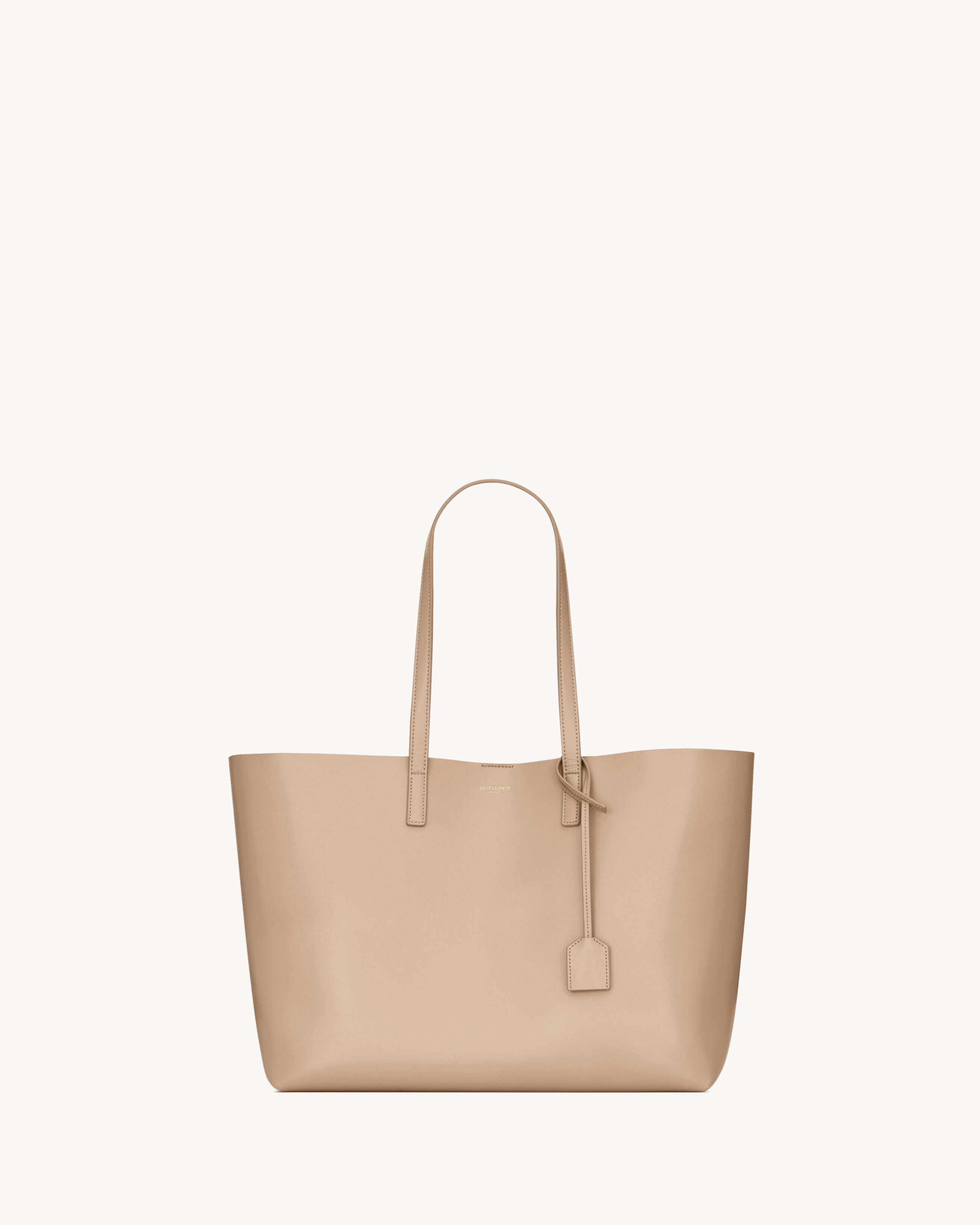 Saint Laurent Shopping Leather - Beige - Women