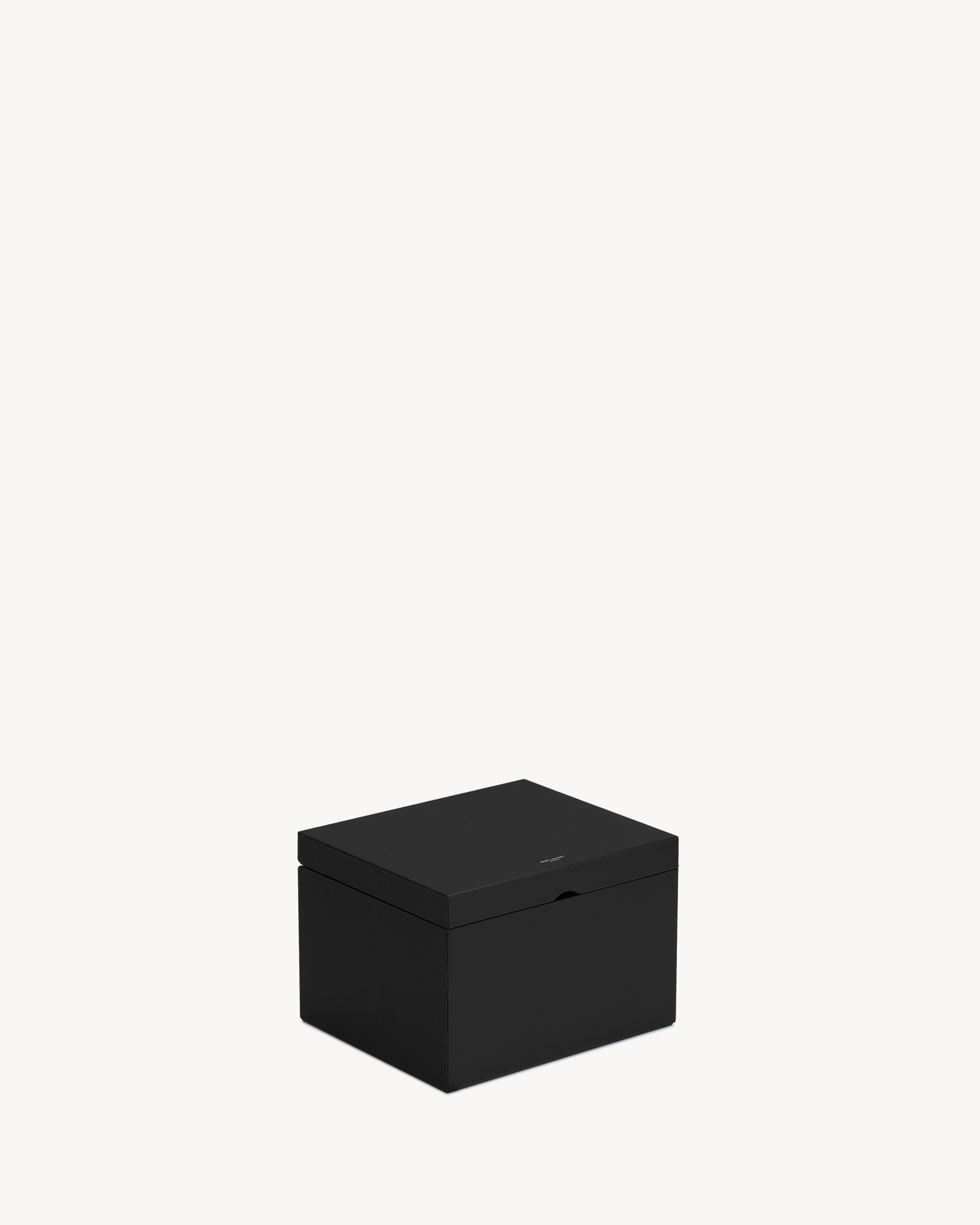 Rive Droite Small Box In Smooth Leather - Black