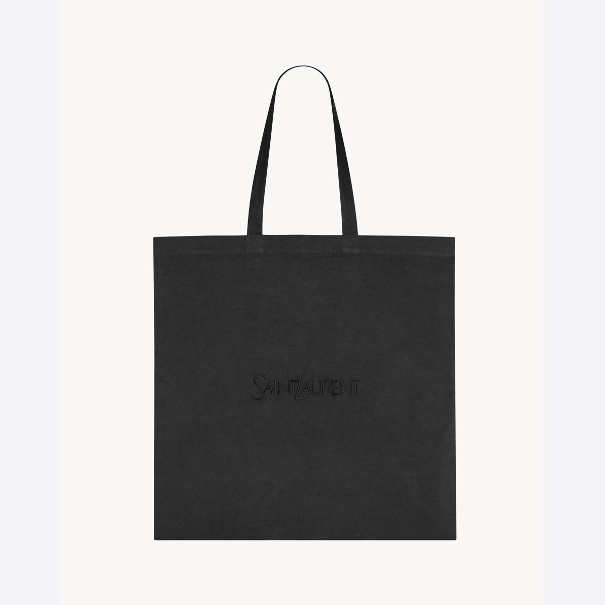 Rive Droite Oversized Totebag In Brushed Cotton - Black