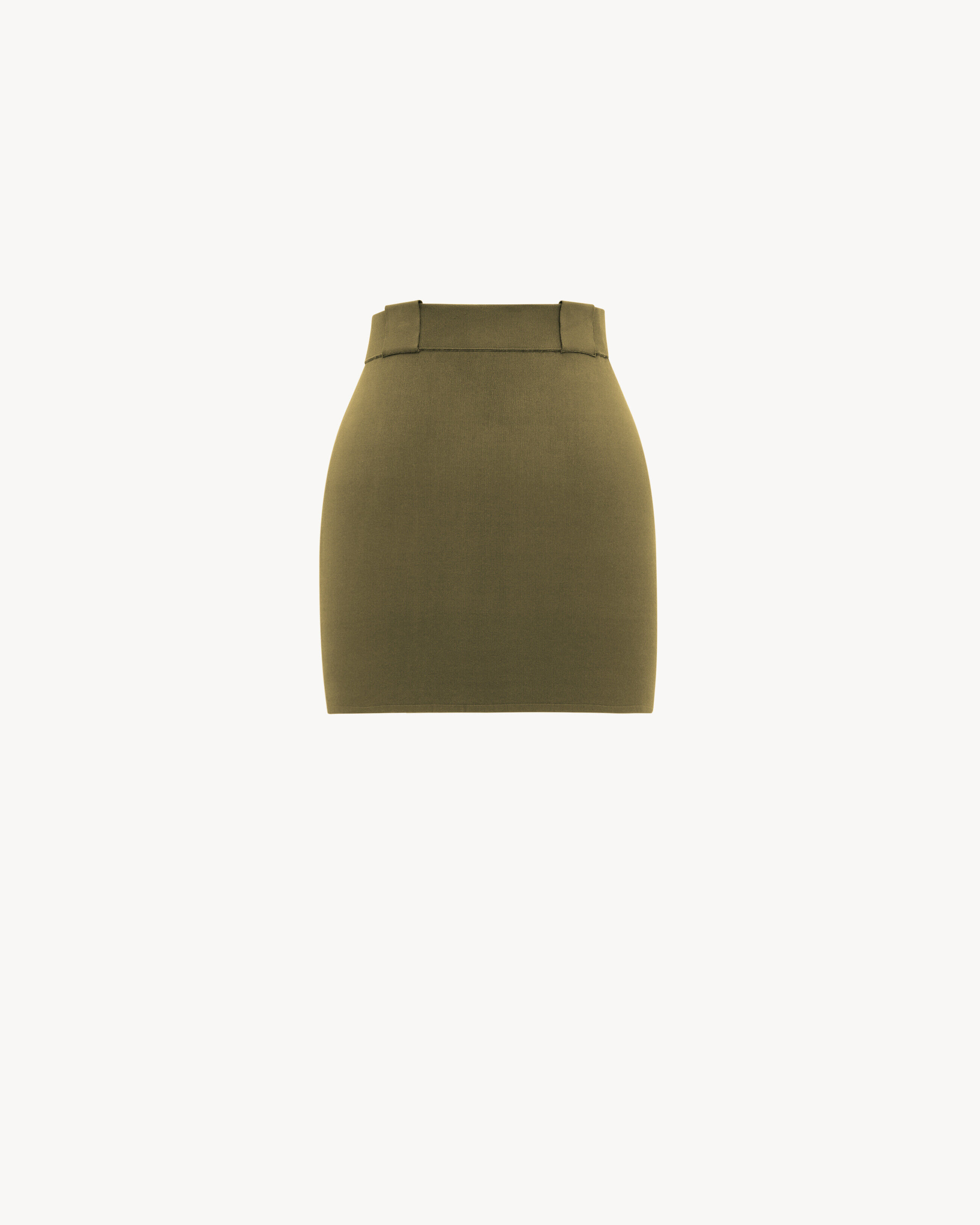 Saint Laurent Mini Skirt In Knit - Green - Women - S