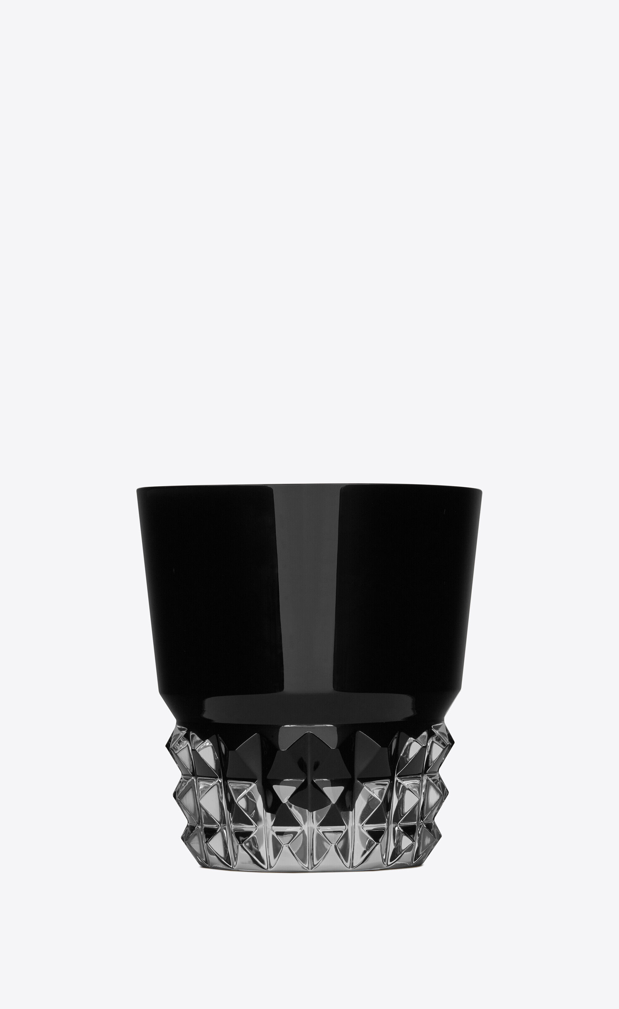 Saint Laurent Baccarat Louxor Glasses In Black Crystal - Black