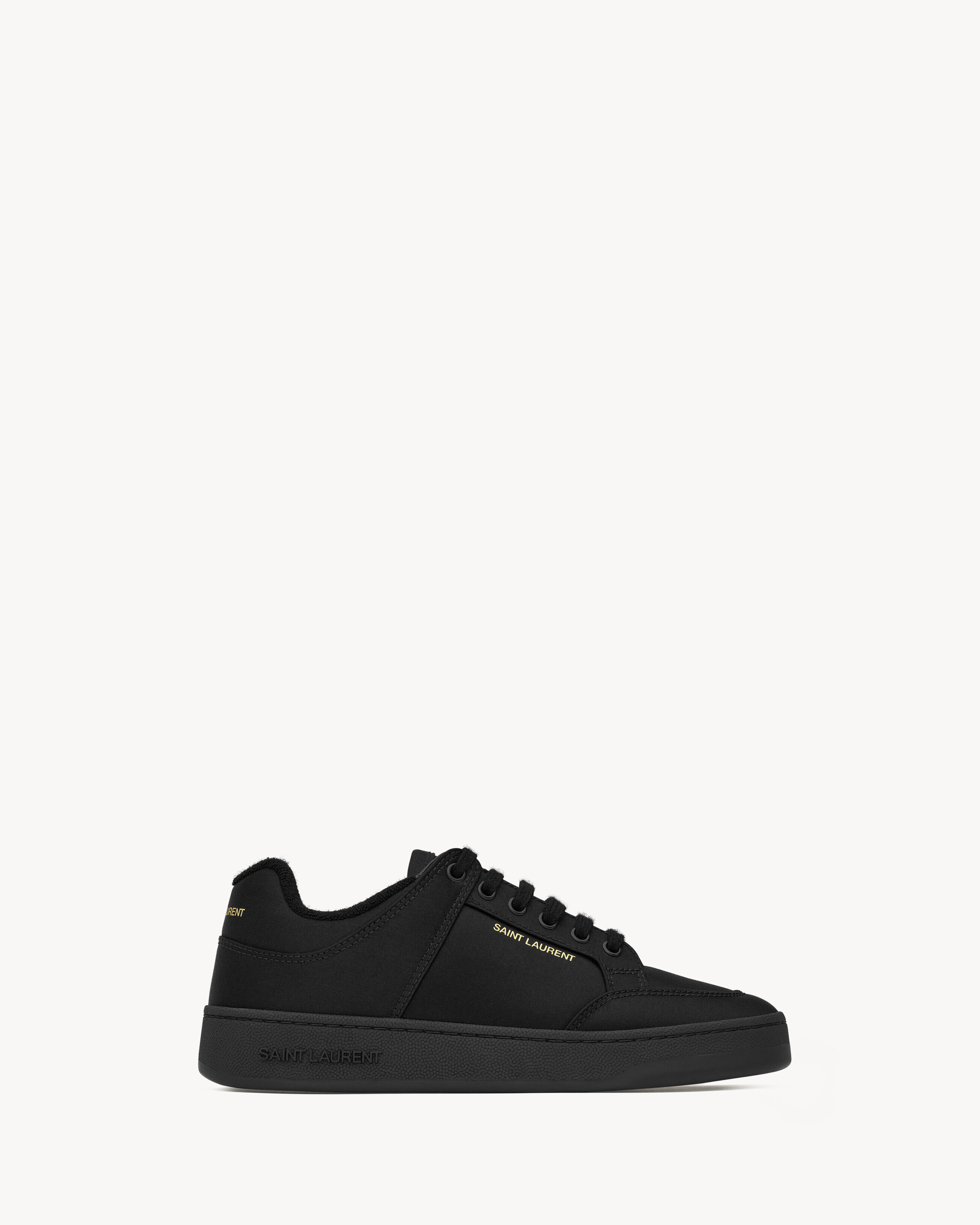 Saint Laurent Sl/61 Sneakers In Satin Crepe - Black - Women - 40